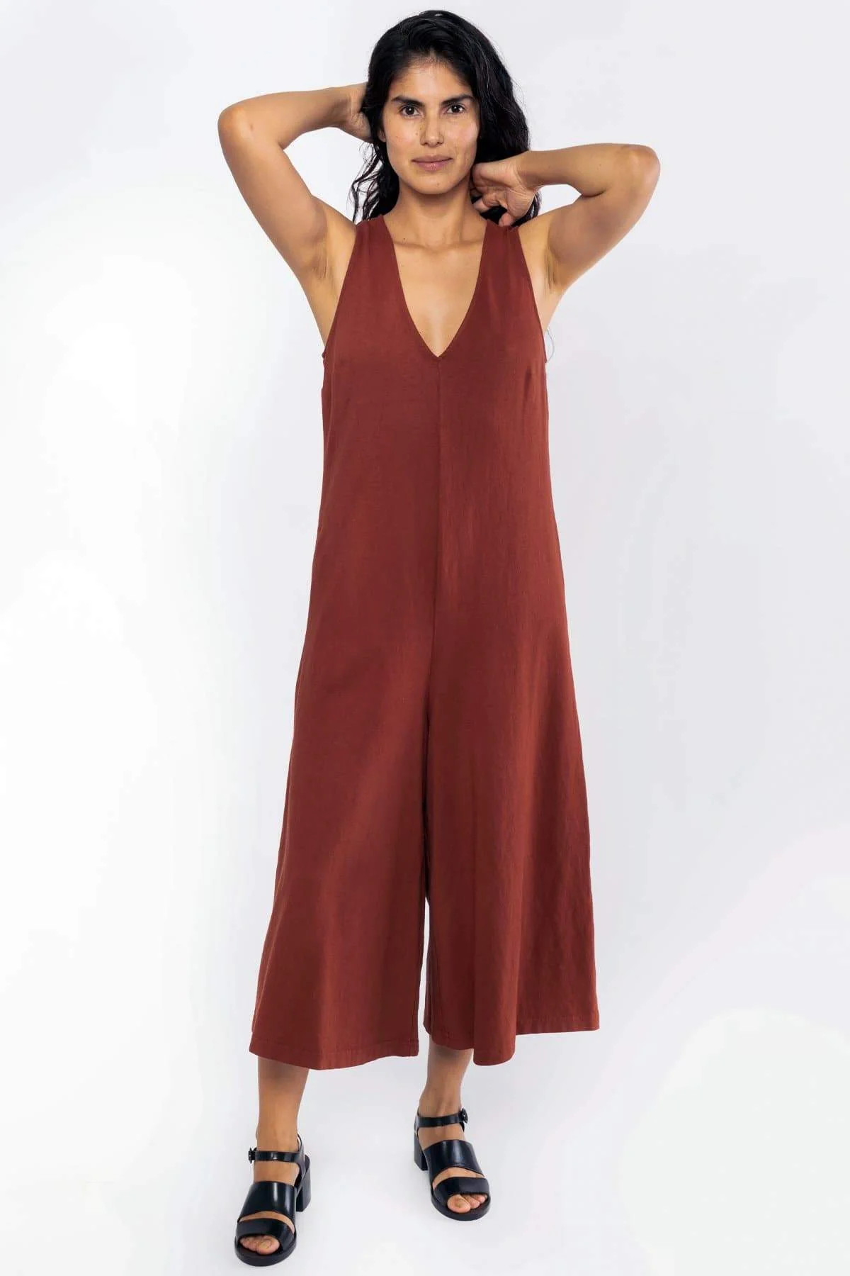 14307GD - Sleeveless Heavy Jersey Jumpsuit | Los Angeles Apparel
