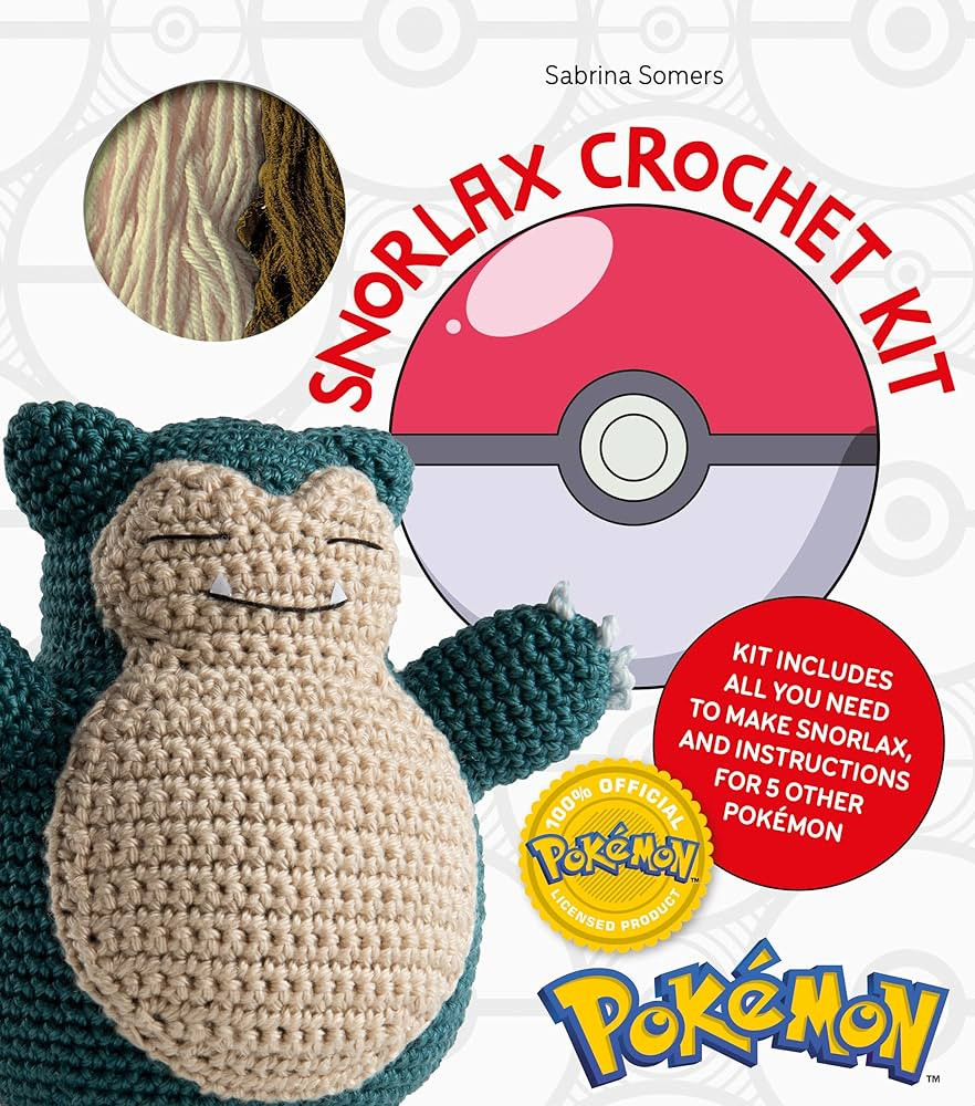Pokémon Crochet Snorlax Kit: Includes materials to make Snorlax and instructions for 5 other Pok... | Amazon (US)