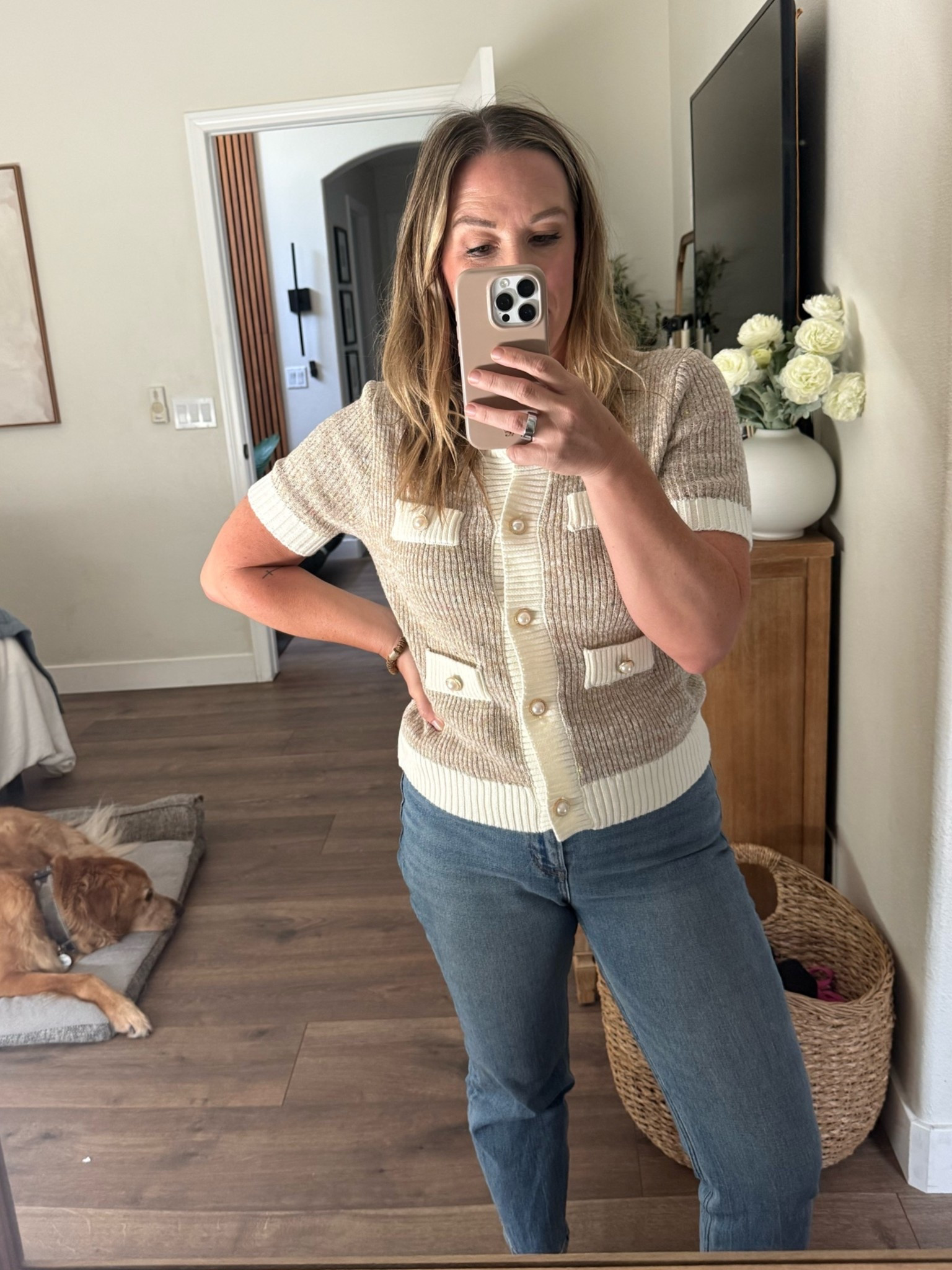 If you’re looking for more items that look camera ready for work, look no further. This little sweater looks so elevated and it’s under $50

#LTKmomlife #LTKWorkwear
