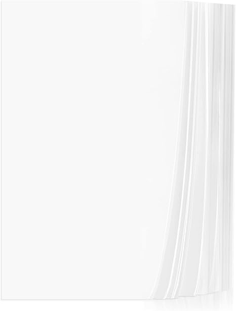 Vellum Paper, Cridoz 115GSM Transparent Vellum Paper 8.5 x 11 Translucent Clear Printer Paper for... | Amazon (US)