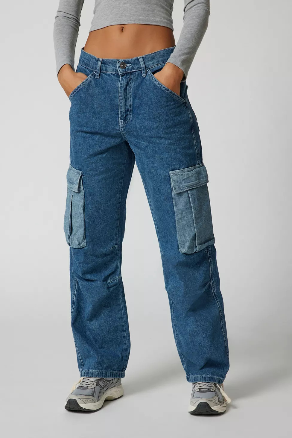 BDG X Isko X Dwayne Coleman Colorblock Cargo Jean | Urban Outfitters (US and RoW)