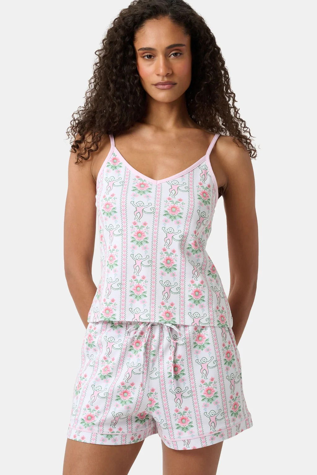 Monkey Block Stripe Mischa Set | Roller Rabbit