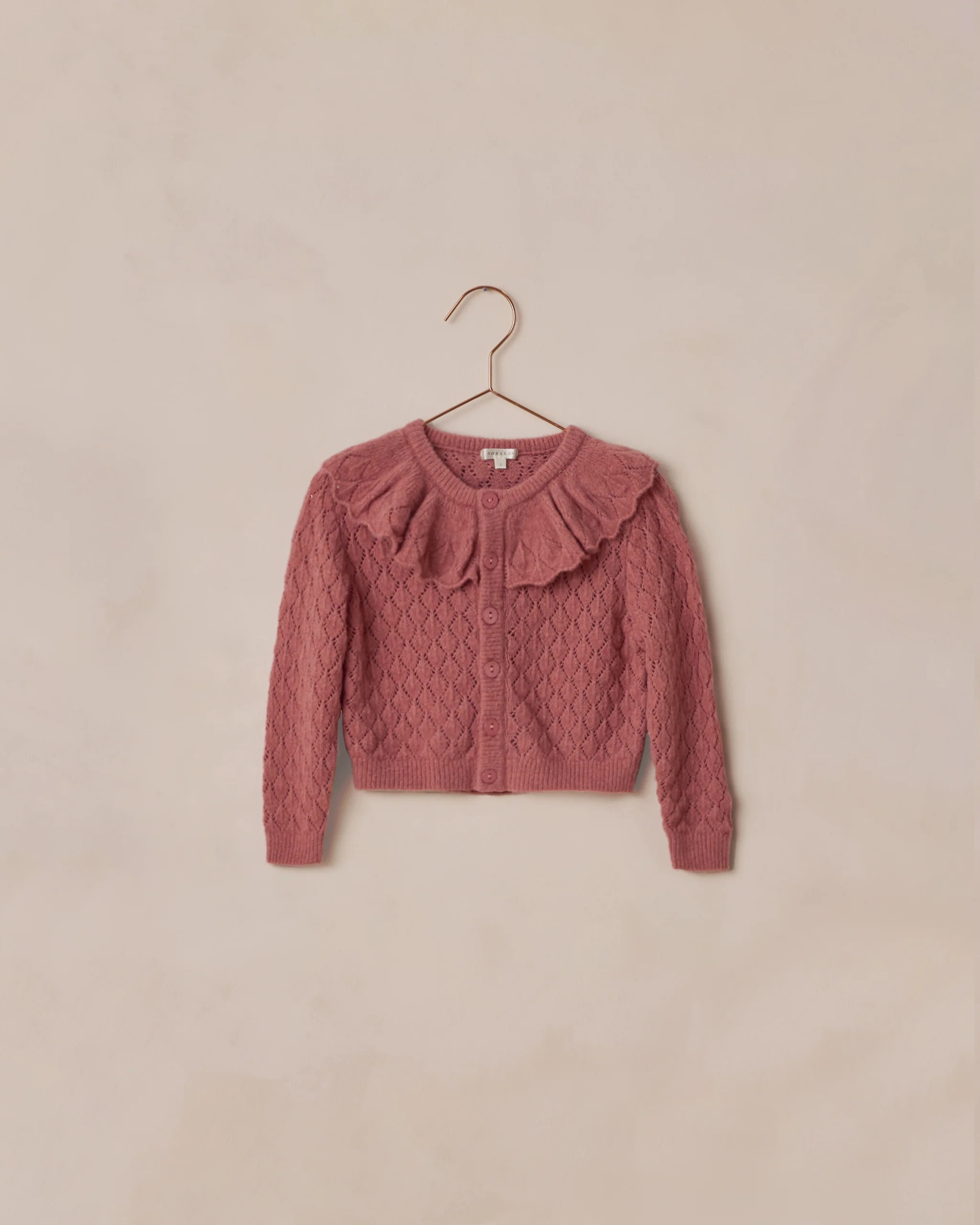 Ruffle Cardigan | Raspberry | Rylee + Cru