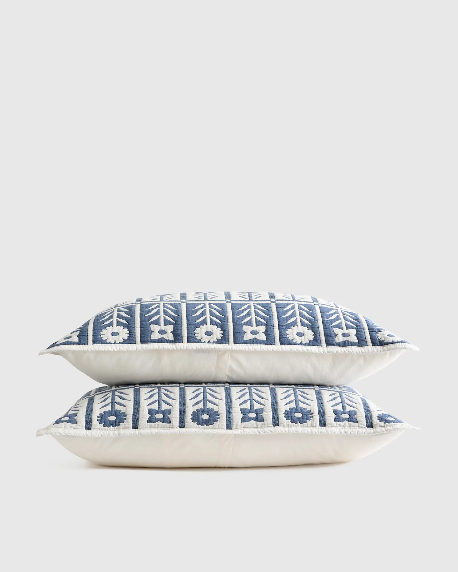 Organic Cotton Jacquard Floral Sham Set | Quince