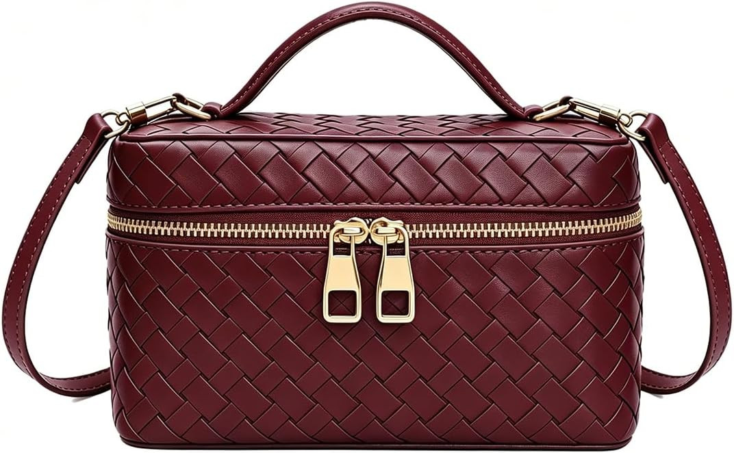 Women's Square Box Shoulder Bag Mini Trendy L19 Satchel Purse Cute Designer Crossbody Handbag with Adjustable Strap | Amazon (US)
