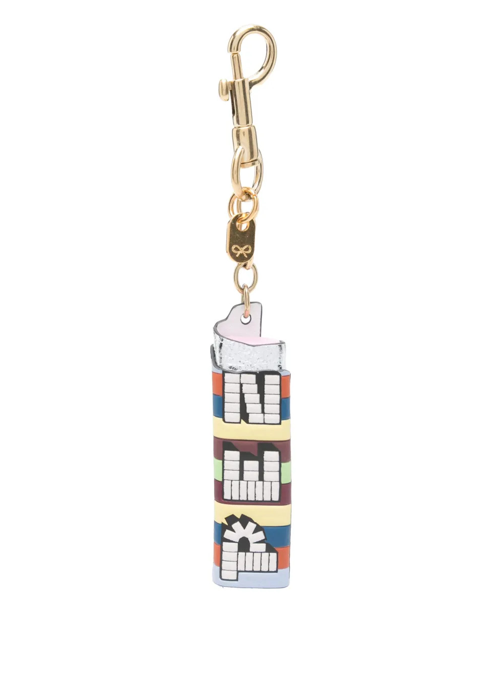 Anya Hindmarch Leather Keyring | Blue | FARFETCH | Farfetch Global
