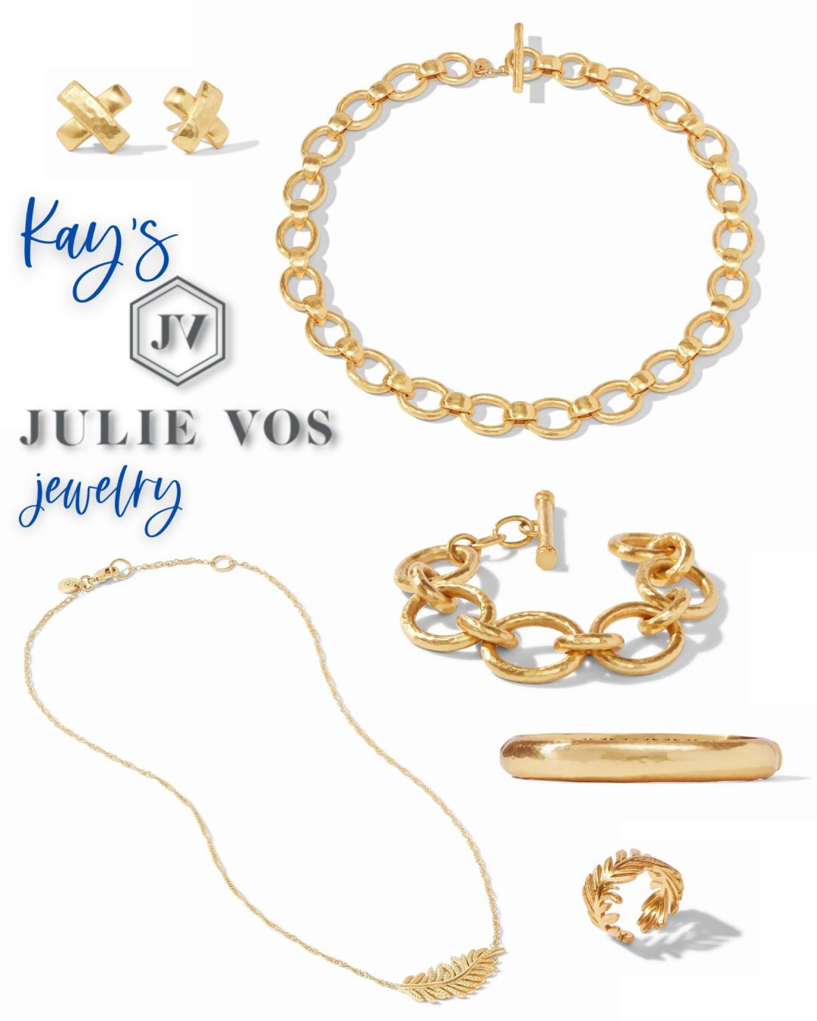 This Julie Vos jewelry is substantial and elegant without being too heavy. It is all hand set in 24k gold plate over nickel-free brass and sealed to prevent tarnish. I love all of these pieces. I do find her gold is more of a yellow or golden tint than a lot of my other jewelry. I’d call it Aztec gold. But it is very glamorous and beautiful  

#LTKFind #LTKGiftGuide #LTKstyletip