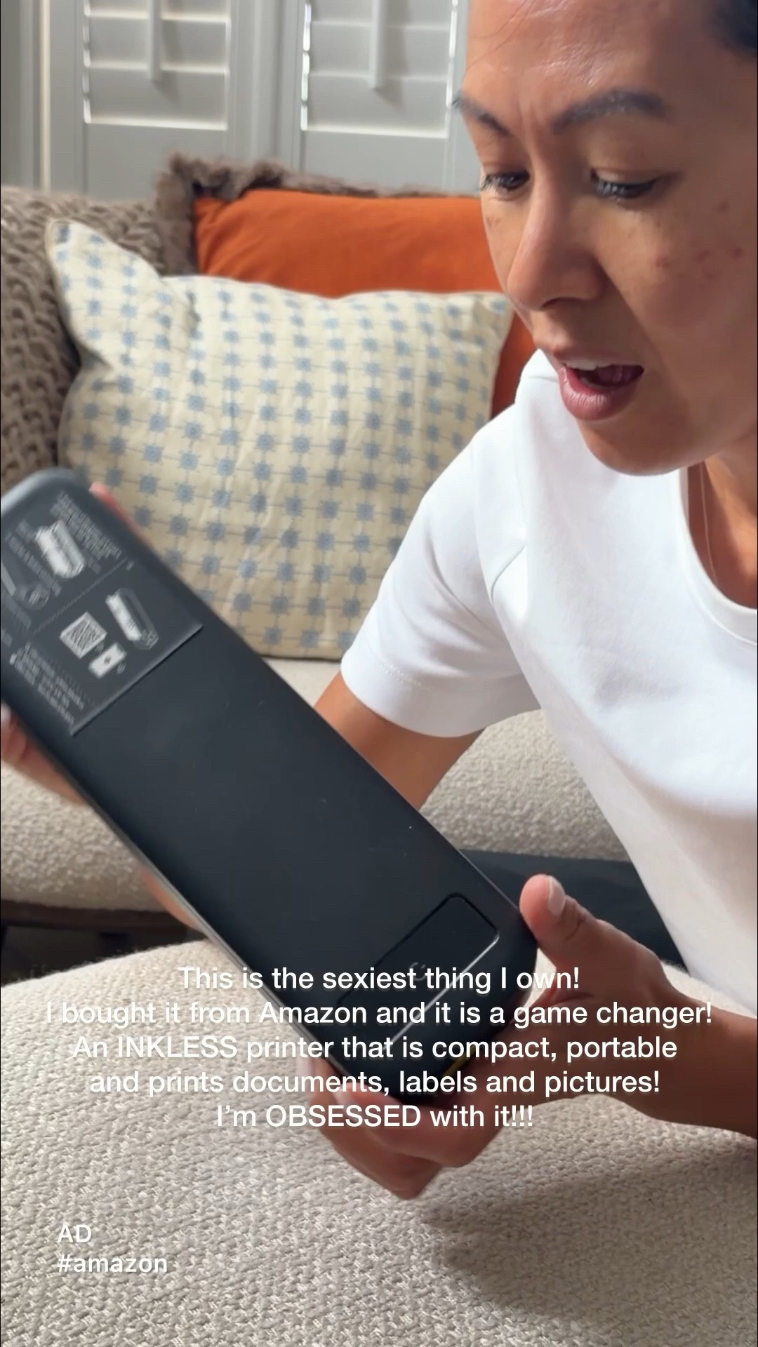 AD I am blown away by this printer I got on Amazon! An Inkless printer that is compact, portable and prints like a dream! Functional and doesn’t take up any space at all and you can put it away! 
Make sure you downloads the Phomemo App and get the thermal paper that is compatible with the printer! Game changer #amazonUK

#LTKuk #LTKgiftguide #LTKhome