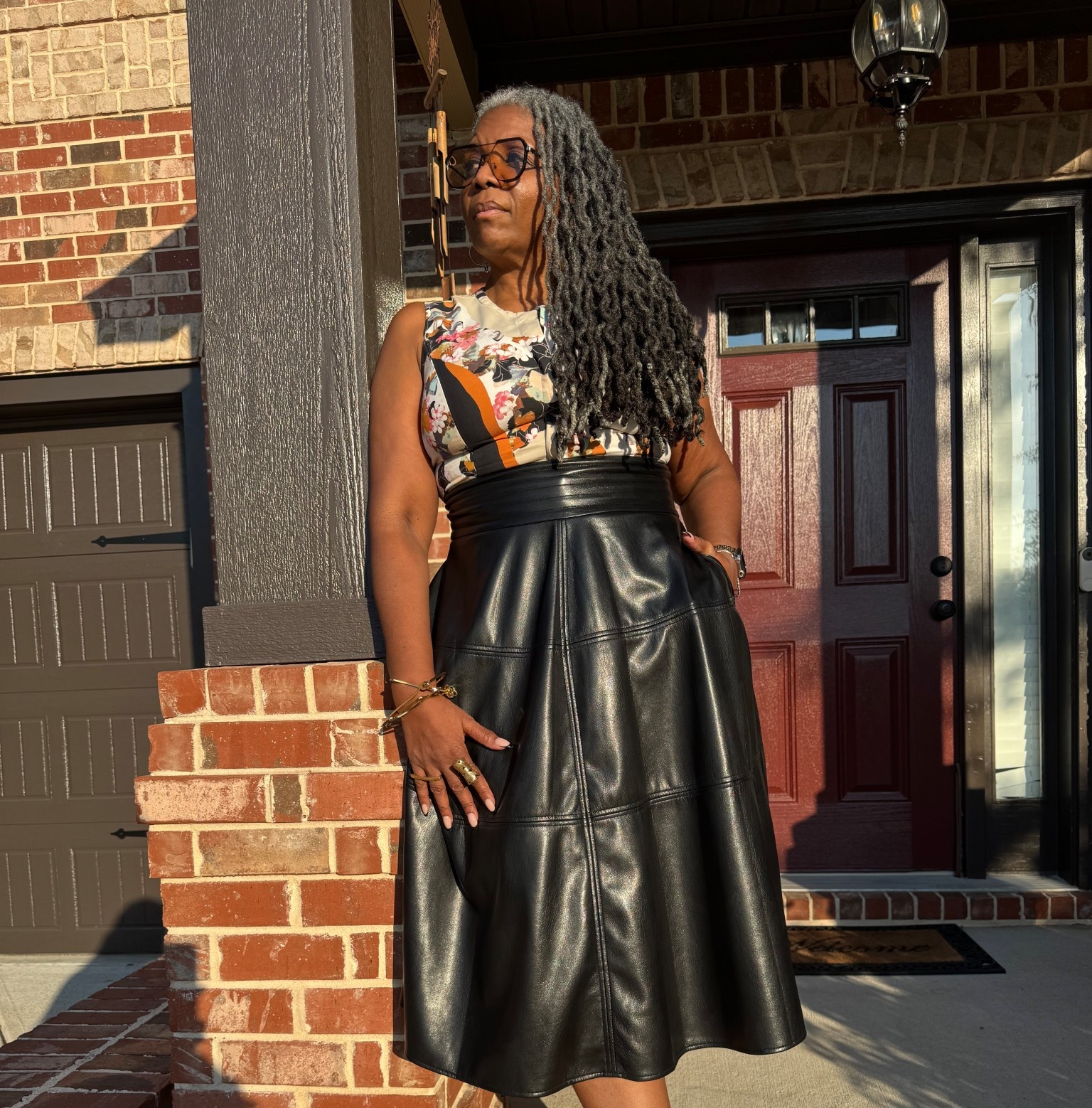 Repost: this is still one of my fave skirts and super flattering.  And now is a great time to catch sales on similar styles on Poshmark. Look for details like high waistlines or wrap styles that are universally flattering. 

#LTKMidsize #LTKootd #LTKSaleAlert