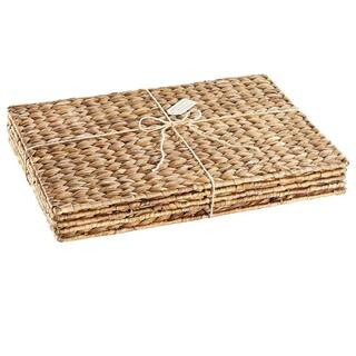 Artland Garden Terrace Rectangle Placematts s/4, 19.5x13.5, Water Hyacinth 60208B - The Home Depo... | The Home Depot