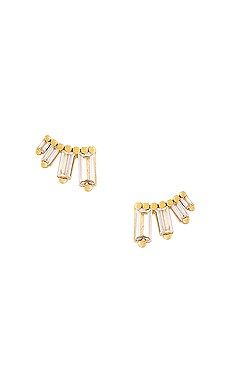 Adina's Jewels Baguette Wing Earrings in Gold from Revolve.com | Revolve Clothing (Global)