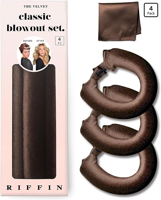 Classic Heatless Curls Overnight Rods - Upgraded Directional Grip Velvet Heatless Hair Curler to ... | Amazon (US)