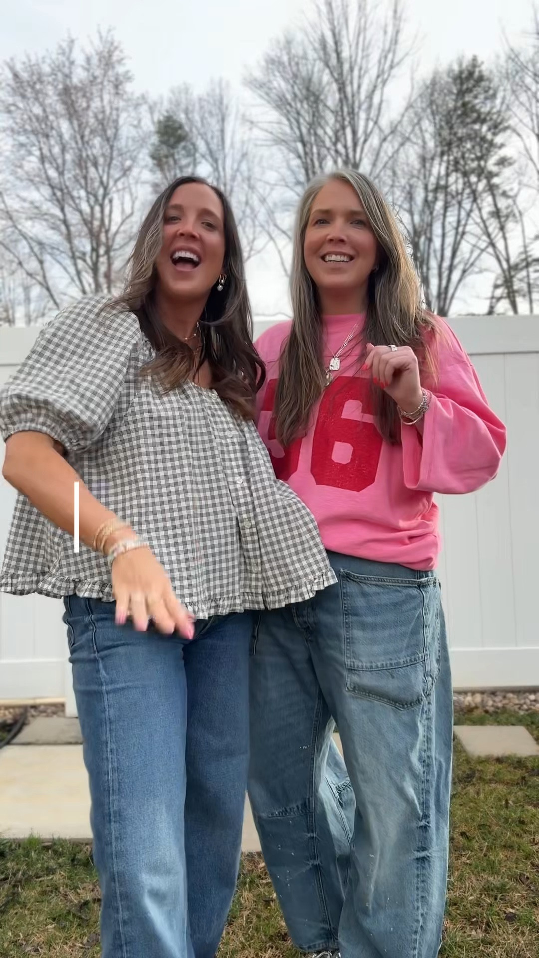 What we wore : behind the chair edition as hair stylist! 

Me- top med pants 27 
Peg- large top 31 pants(too big) 

#LTKmomlife #LTKootd #LTKgrwm