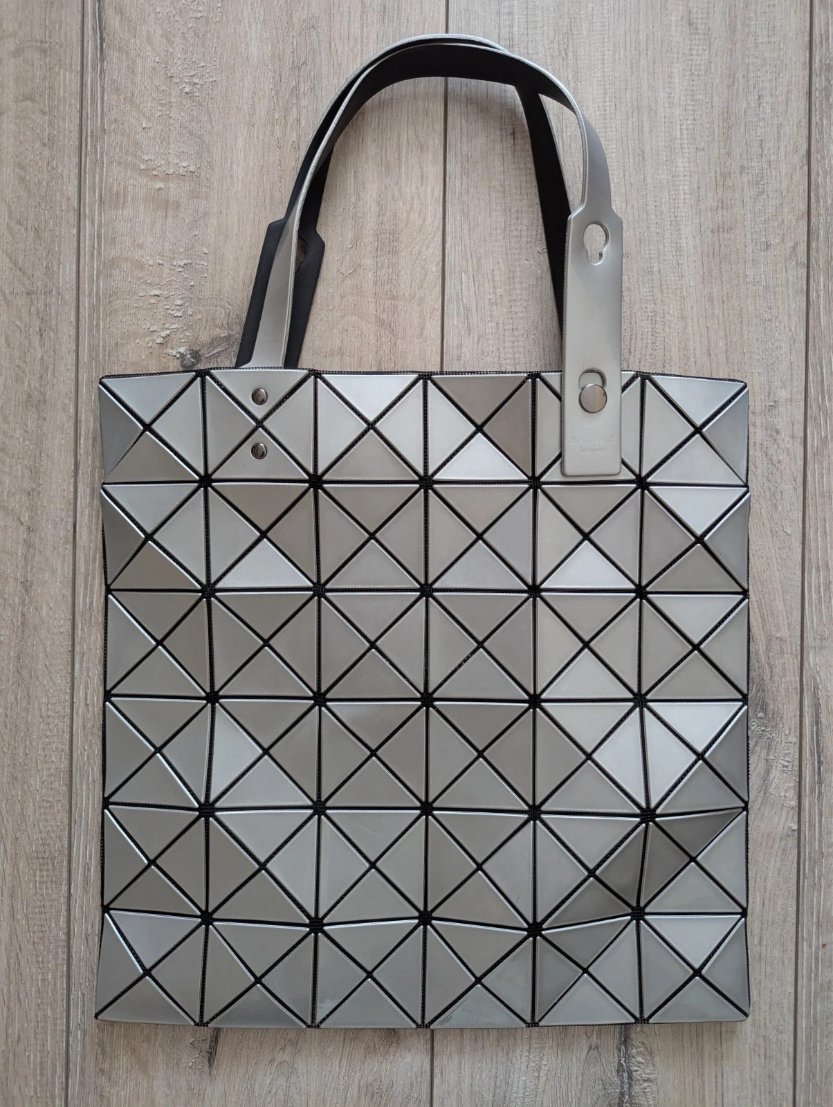 Bao Bao Issey MiyakeTote Bag Square Silver | eBay US