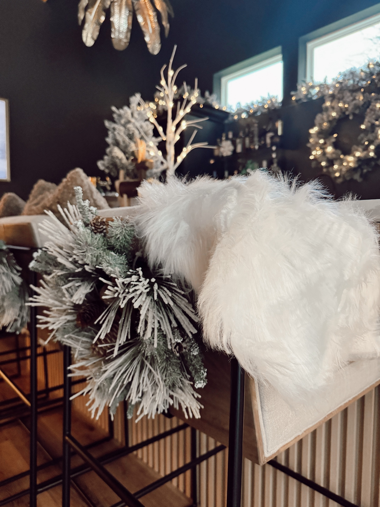 All the fur and flocked winter home decor is what made the difference in this space! 

#winter #christmas #snow #skilodge #fur #flocked #saloon

#LTKhome #LTKSeasonal #LTKHoliday