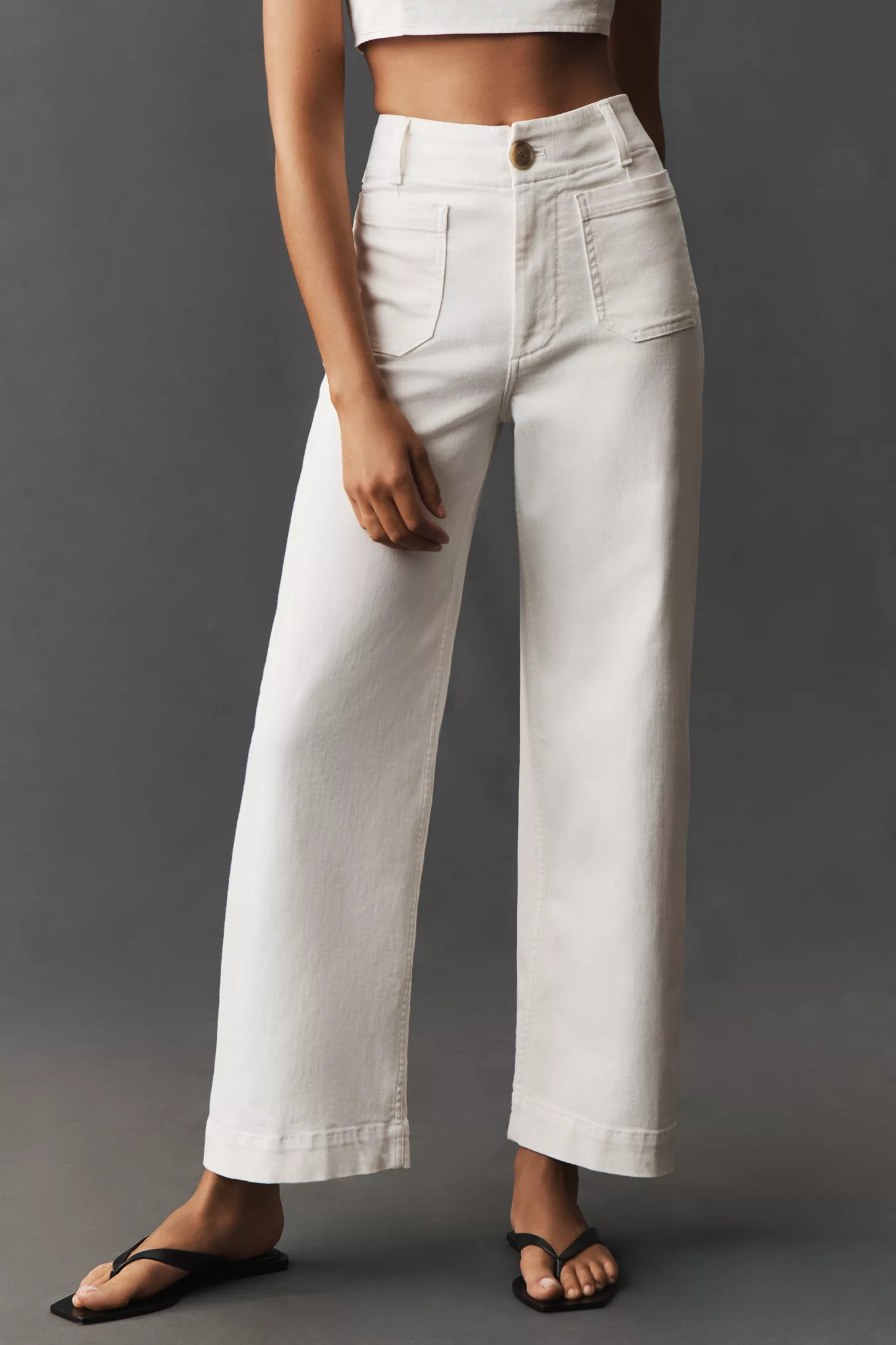Maeve Colette High-Rise Wide-Leg Full-Length Jeans | Anthropologie (US)