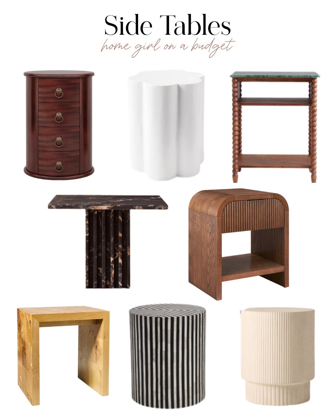 Accent tables / side tables for those who love the organic modern studio McGee aesthetic

#LTKHome
