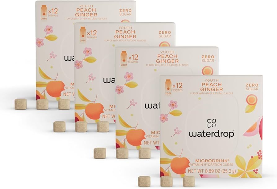 waterdrop Microdrink Hydration Set | 48 Drink Cubes - YOUTH | Effervescent Flavor Tablets | Sugar... | Amazon (US)