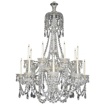 Light Silver Victorian Cut Glass Antique Pendant Chandelier | Wayfair North America