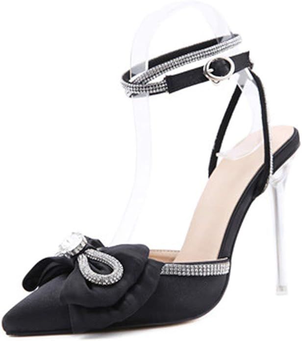 kekafu Women's Stiletto Ankle Strap Evening Dress Pump Heel Sandals¡­ | Amazon (US)