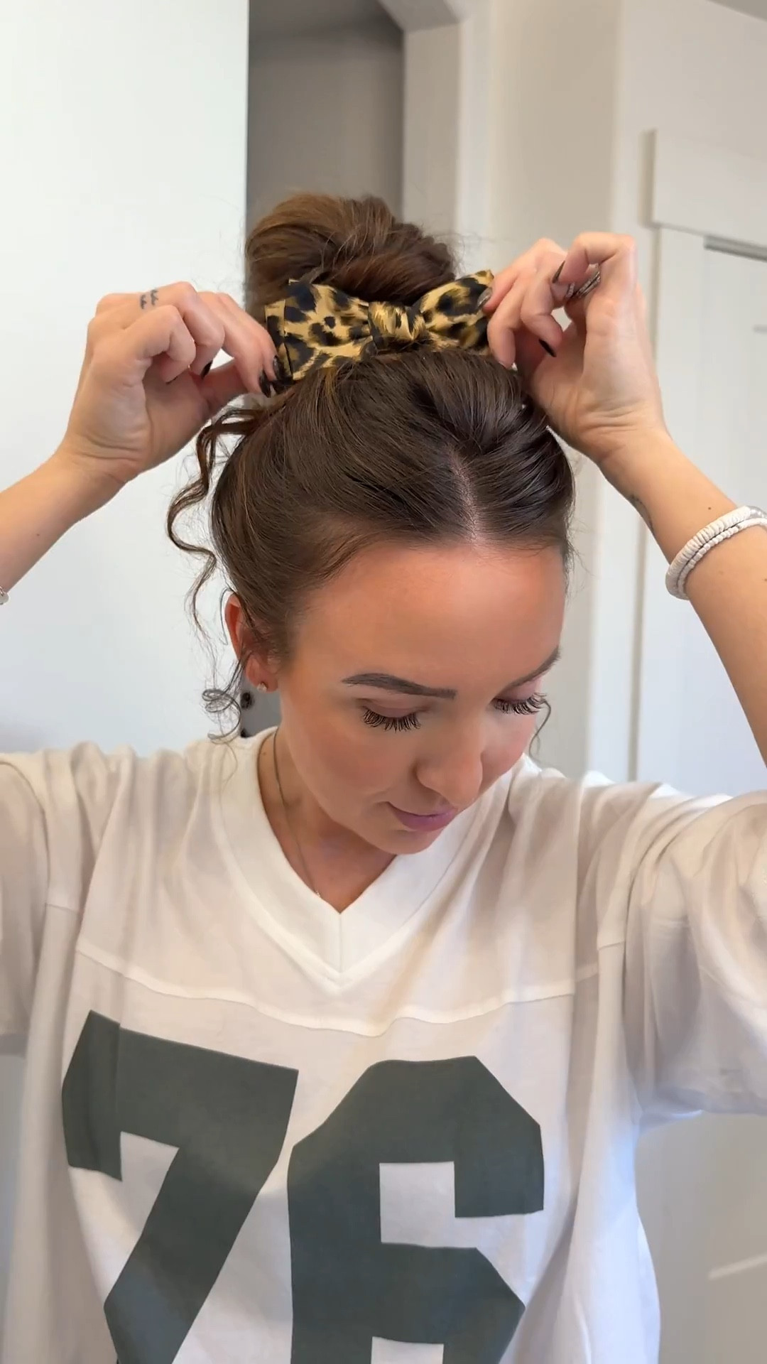 Messy updo, hair tutorial, women’s jersey, jersey tee, tiny curling iron, dae hairspray, dae dry shampoo, claw clip, women’s hair clips, messy bun, mom ootd, mom GRWM 

#LTKBeauty #LTKStyleTip #LTKU
