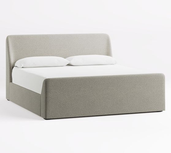 Layton Upholstered Sleigh Bed | Pottery Barn (US)