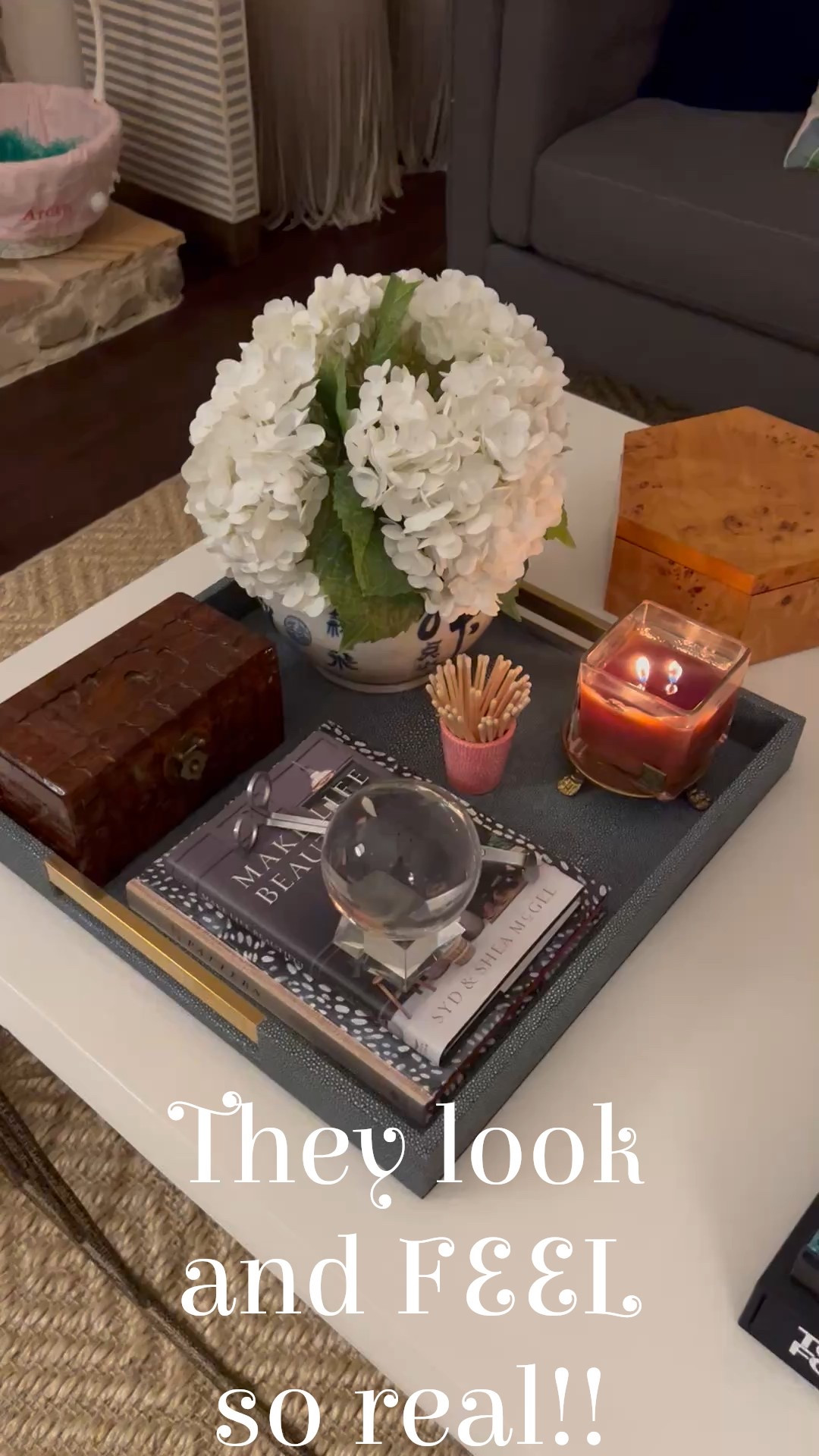 These real touch hydrangeas not only look real but they FEEL real as well! They come in many different color options and are at such a great price point! I’ve never seen anything like them!

#LTKFindsUnder50 #LTKGiftGuide #LTKHome