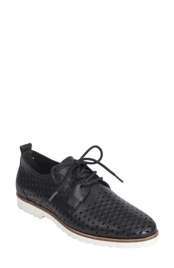 Women's Earth Camino Perforated Sneaker, Size 5 M - Black | Nordstrom