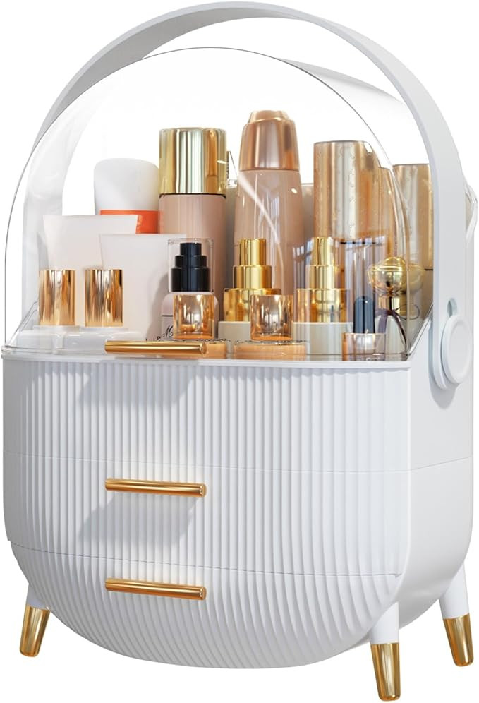Makeup Organizer Skincare Organizers - Cosmetic Display Cases with Transparent Cover, SkinCare Or... | Amazon (US)