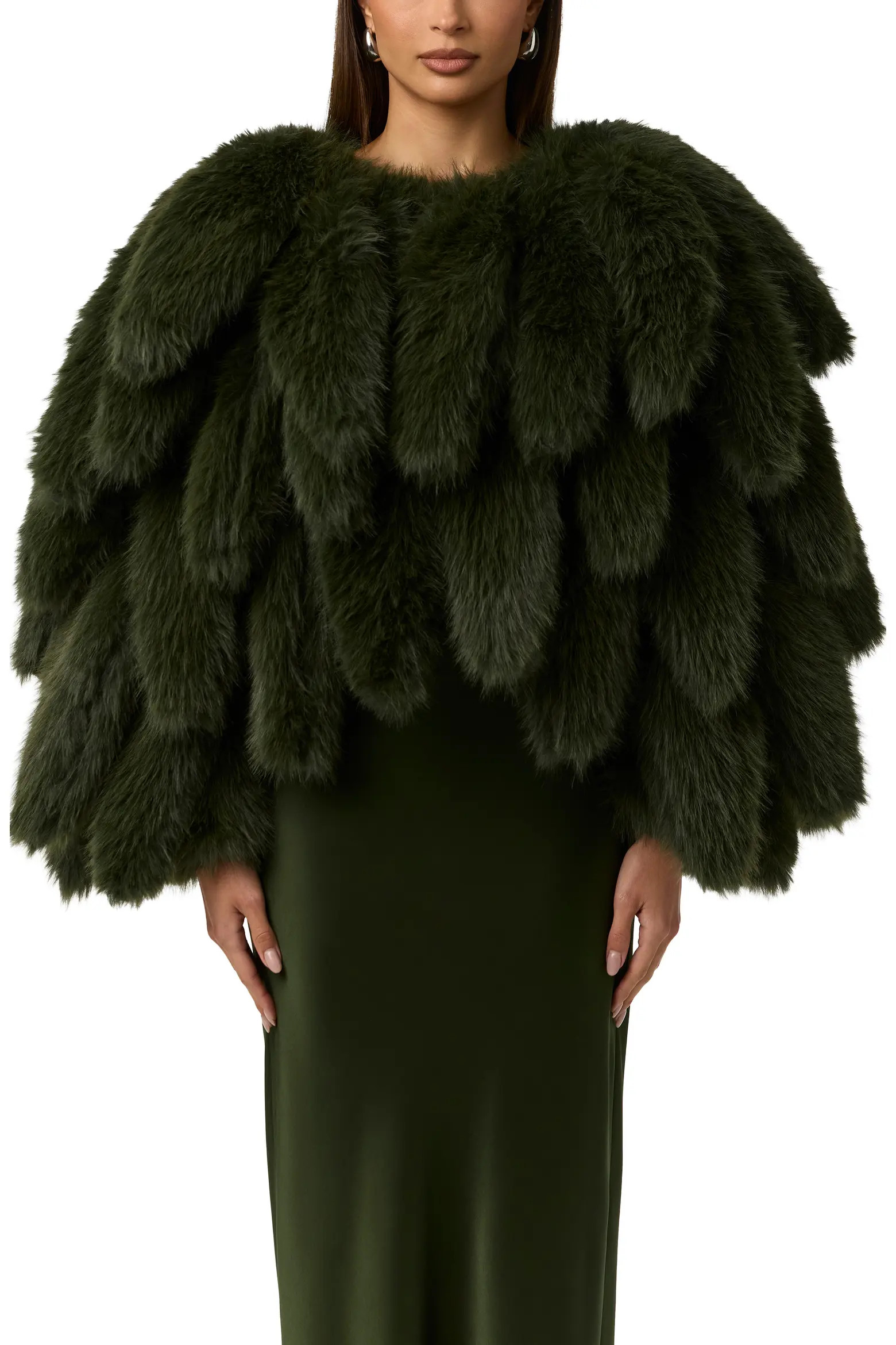Naked Wardrobe Foxtail Faux Fur Cropped Jacket (Women) | Nordstrom | Nordstrom