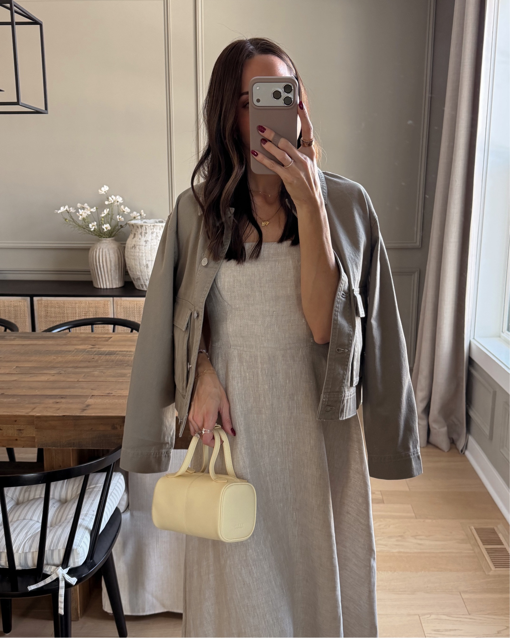 True to size (4) 
Sandals: tts
Jacket: tts (S) 

Linen dress / spring dresses / midi dress / butter yellow bag @Few Moda 

#LTKTravel #LTKSeasonal #LTKootd