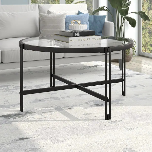 Inez 32" Wide Round Coffee Table | Bed Bath & Beyond