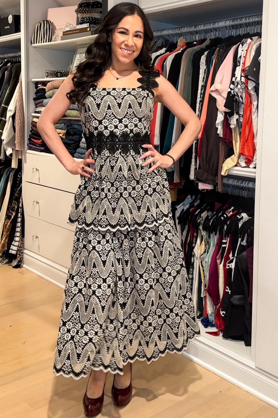 This beautiful lace dress is an extra 50% off today. Perfect for spring or a vacation; could also be a nice wedding guest dress. True to size 

#LTKWedding #LTKTravel #LTKFindsUnder100