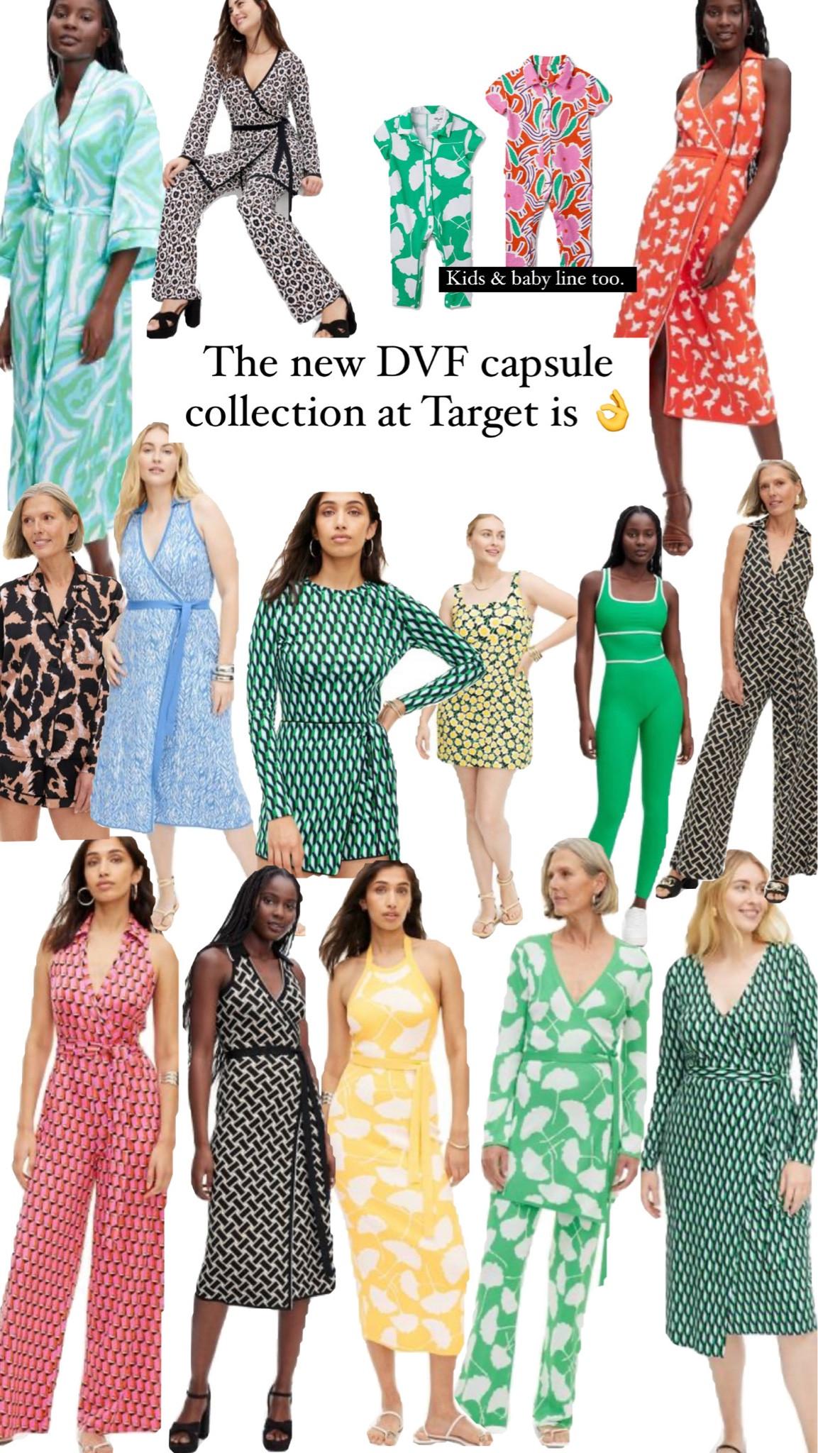The New DVF designer capsule collection at Target is sooo good and an instant mood boost. 

I can’t decide which one is my favorite piece. The wrap dress or anything wrap for that matter - from the wrap jumpsuit, or wrap tops and matching pants.

Spring break outfit, women’s target, women’s target outfit, vacation outfit, mom outfit, mom style, spring dress, Easter dress, DVF pajamas, target pajamas, target pjs, DVF kids, DVF baby, target baby, target toddler 

#LTKfindsunder50 #LTKfamily #LTKkids