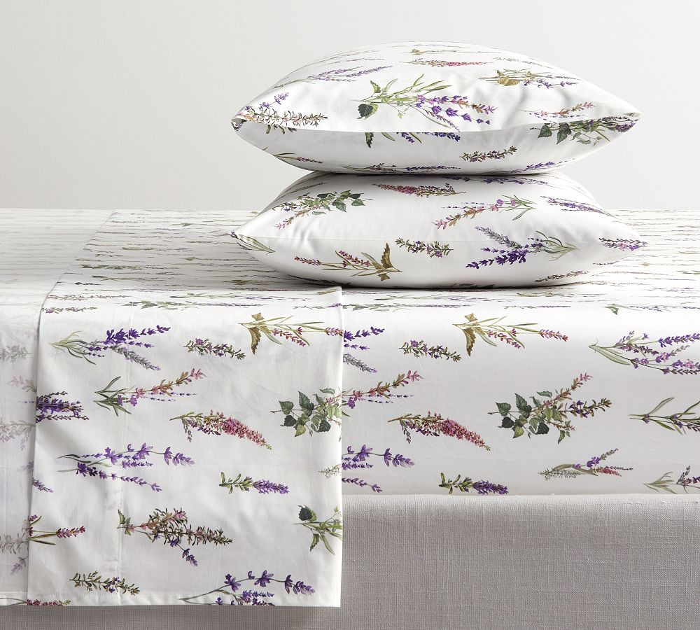 Monique Lhuillier Provence Percale Sheet Set | Pottery Barn (US)