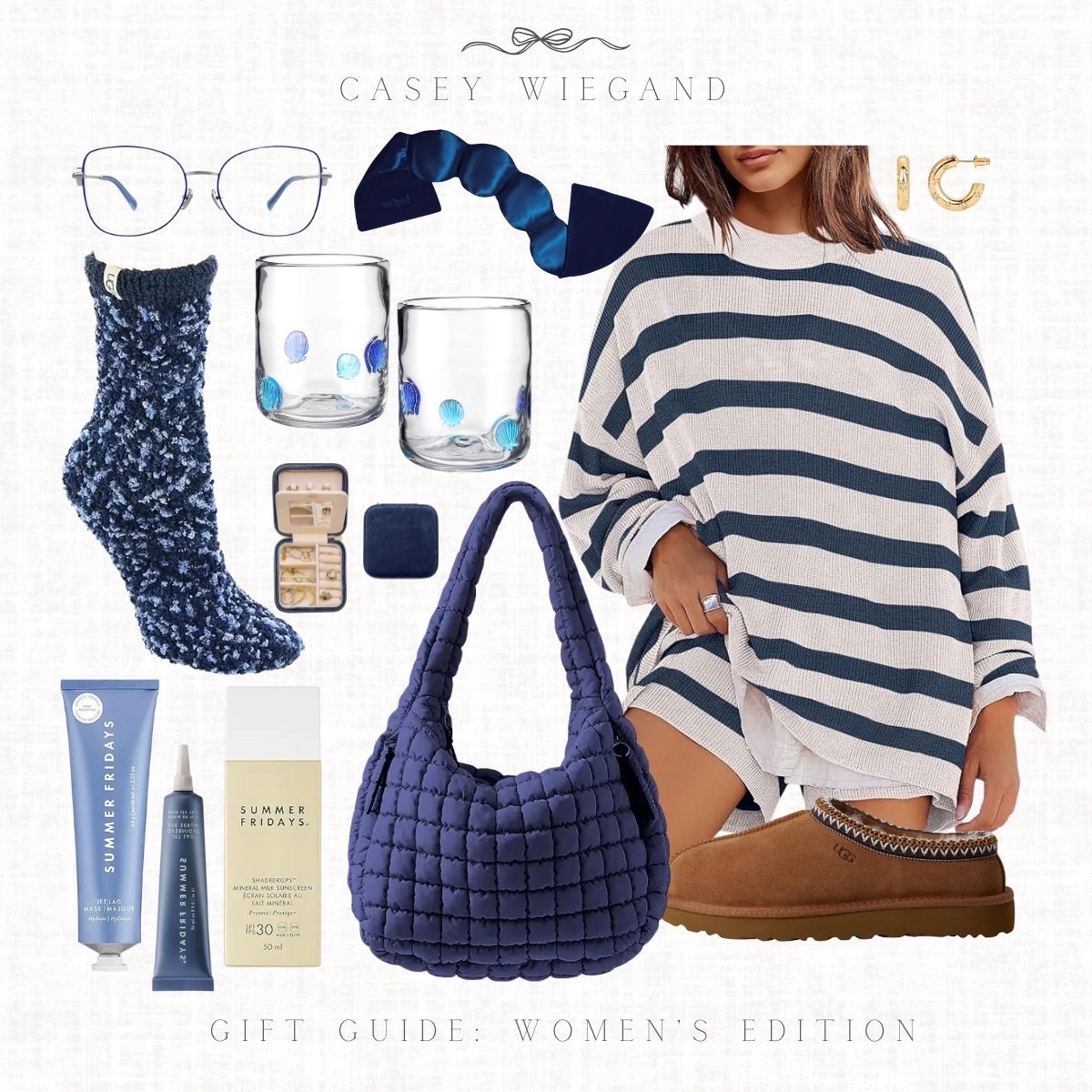 Cozy, chic, and so giftable!From soft knits to skincare staples, this women’s gift guide has all the little luxuries she’ll actually use (and love). Perfect for treating your bestie, your mom, or yourself!

#GiftGuide #LTKHoliday #LTKGiftGuide #LTKunder50 #HolidayGifts #WomensGifts


#LTKSeasonal #LTKStyleTip #LTKBeauty