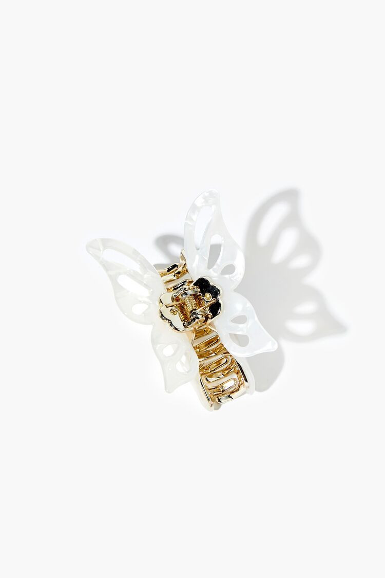 Butterfly Hair Claw Clip in White | Forever 21