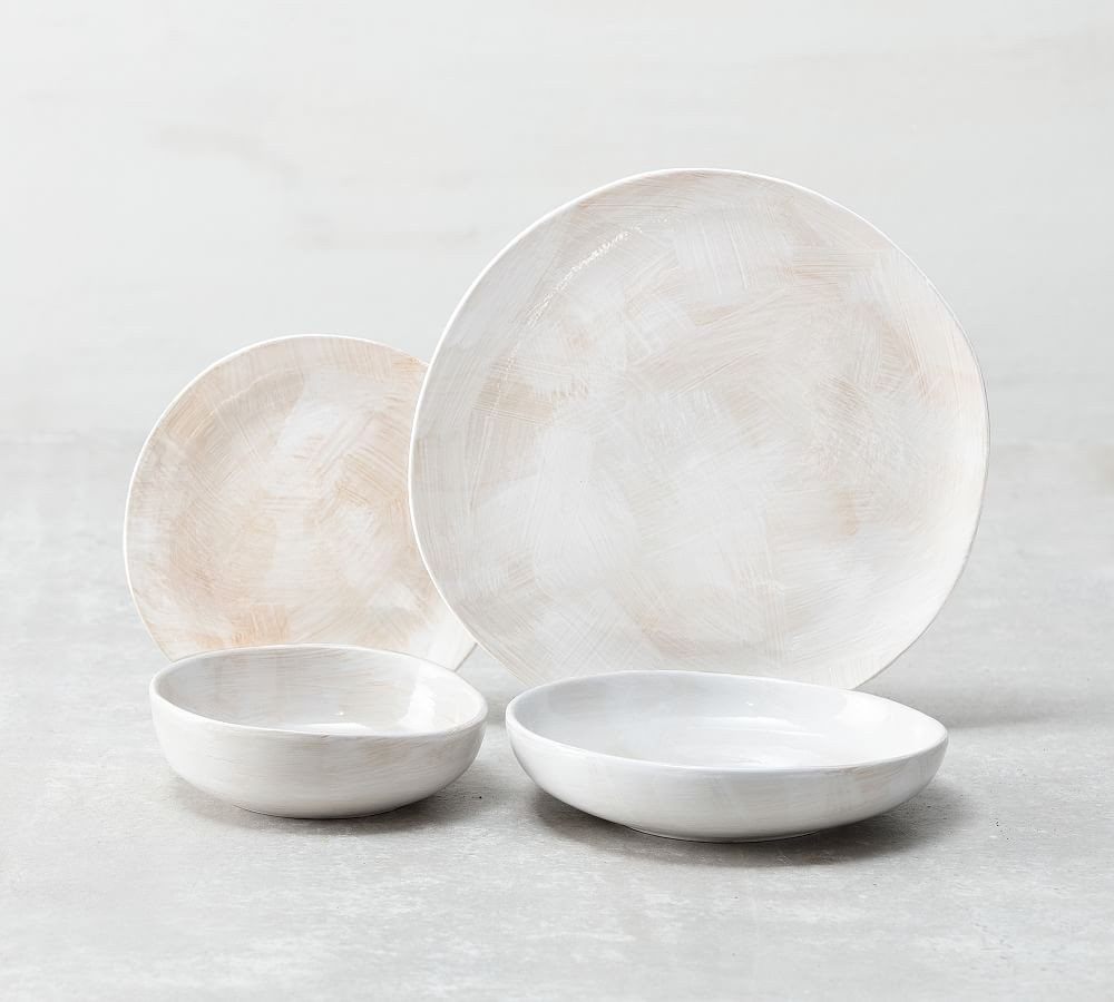 Fortessa Cloud Terre No. 2 Stoneware 16-Piece Dinnerware Set | Pottery Barn (US)