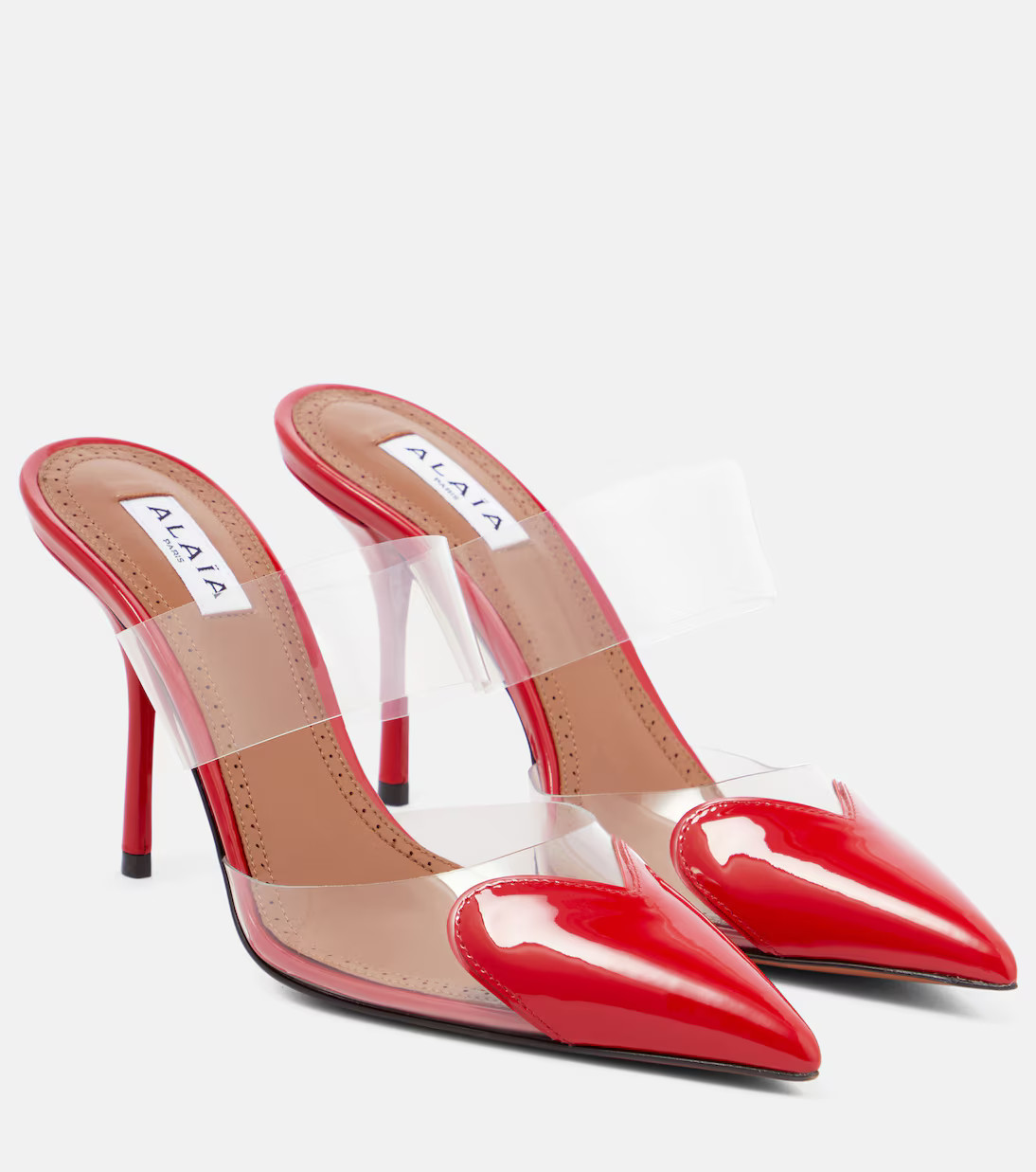 Cœur patent leather and PU mules | Mytheresa (US/CA)