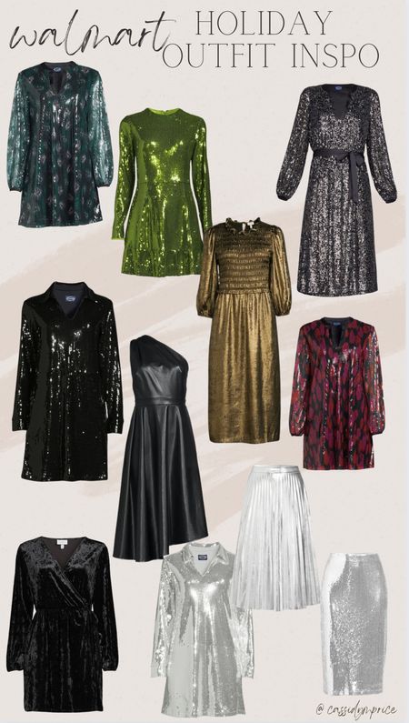 Walmart Party outfits. Holiday party, sequins, Christmas party outfit, holiday finds 

#LTKsalealert #LTKSeasonal #LTKunder50