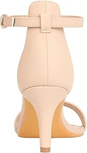 ZriEy Women's Heeled Sandals 4 Inches Open Toe Stiletto High Heels Ankle Strap Fashion Bridal Par... | Amazon (US)