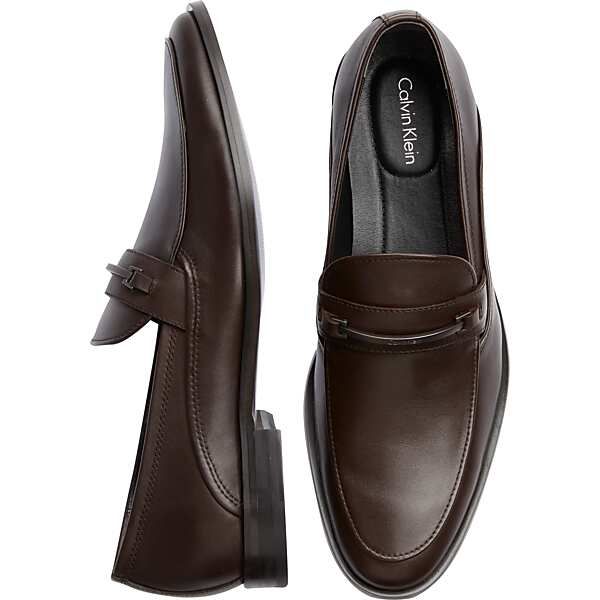 Calvin Klein Men's Nordon Brown Loafers - Size: 10.5 D-Width | The Men's Wearhouse