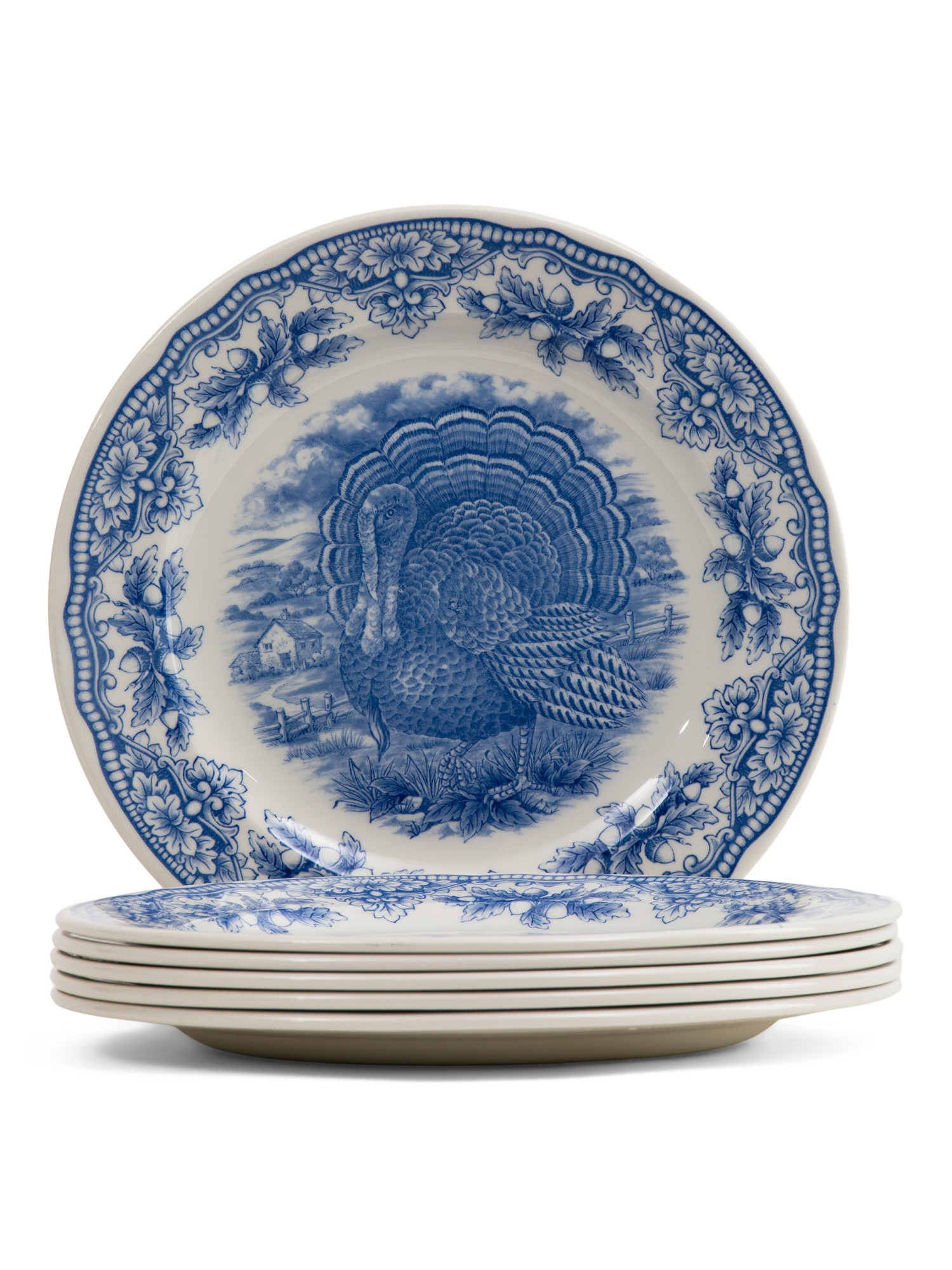 6pk Harvest Turkey Dinner Plates | TJ Maxx