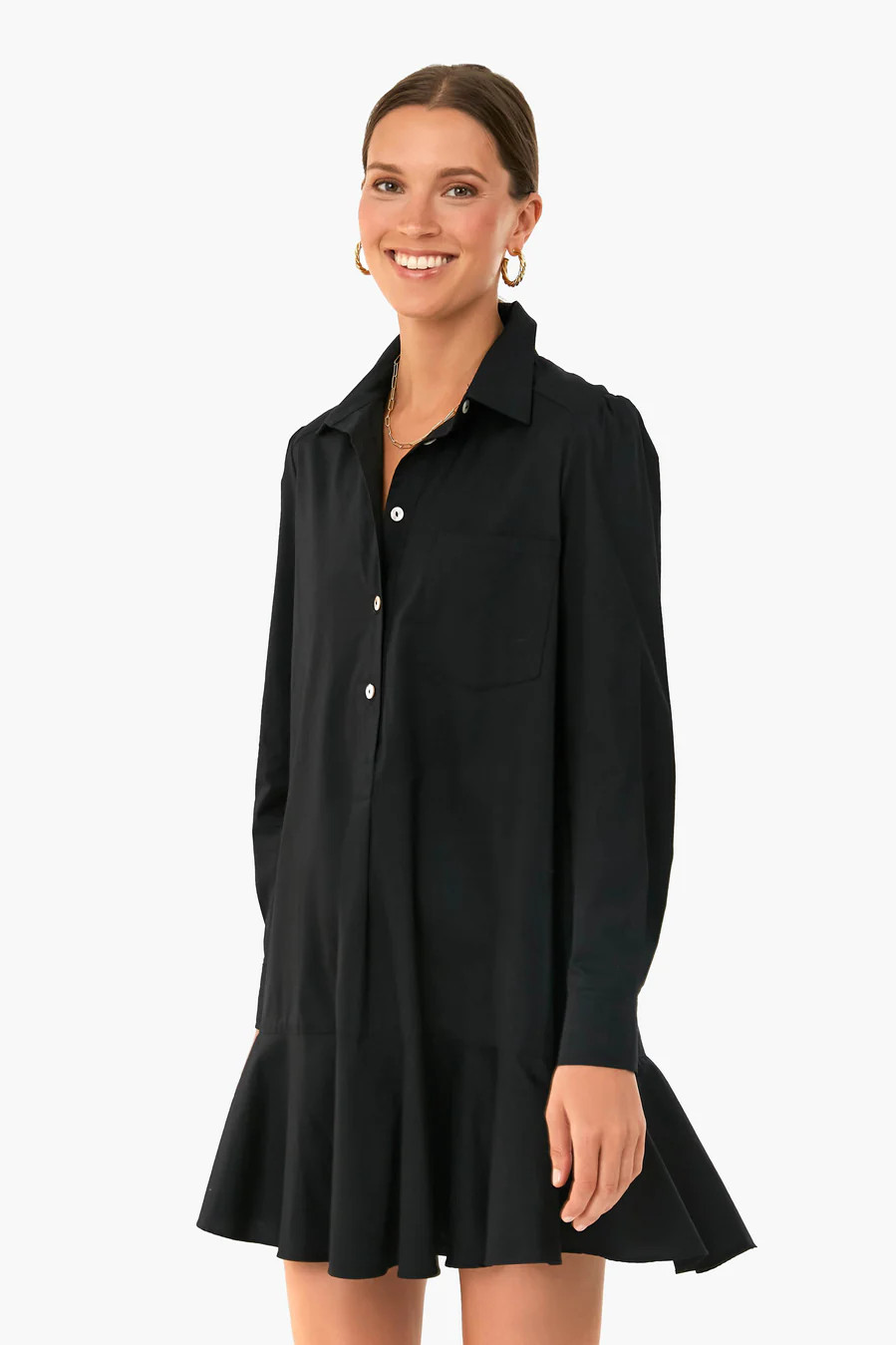 Black Callahan Shirt Dress | Tuckernuck (US)