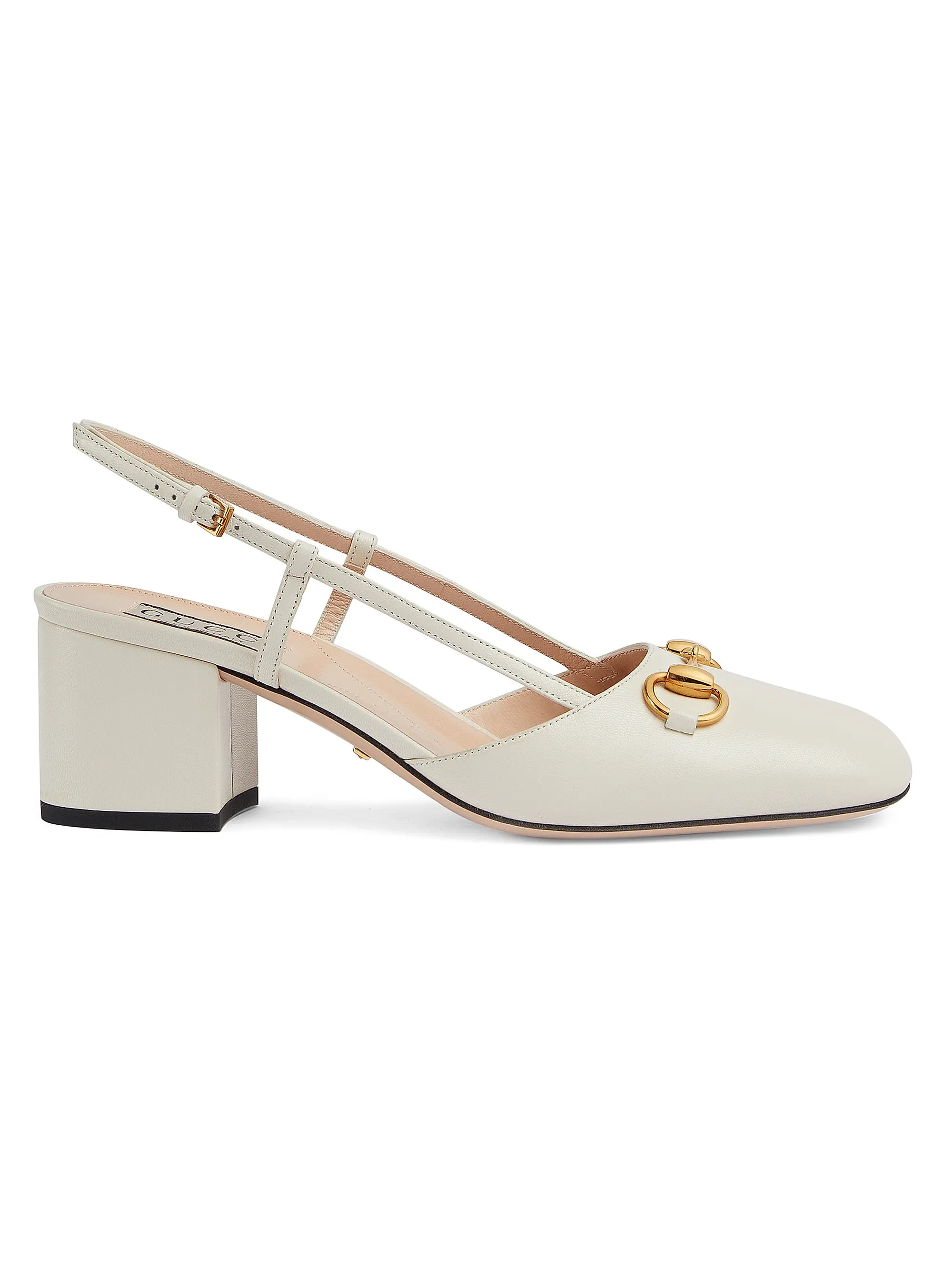 Lady Horsebit Leather Slingback Pumps | Saks Fifth Avenue
