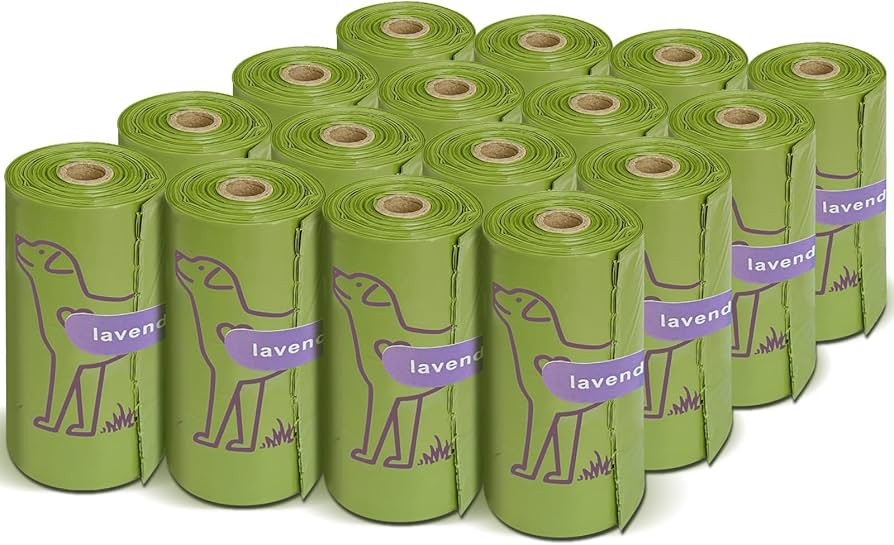 Amazon.com : 240 Count Lavender Scented 13\u201d x 9\u201d Dog Poop Bags Rolls, Leakproof Strong ... | Amazon (US)