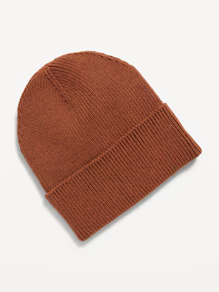 Wide-Cuff Ribbed Beanie for Men | Old Navy (US)