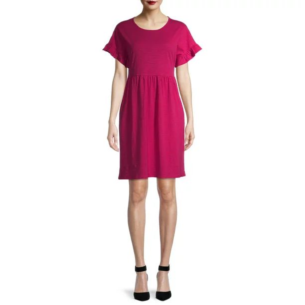 Time and Tru Women's Knit Babydoll Dress | Walmart (US)