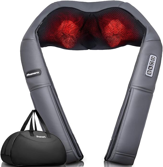 Shiatsu Massager for Neck and Back with Heat, Phansra Shoulder Massager, Deep Tissue 3D Kneading ... | Amazon (US)