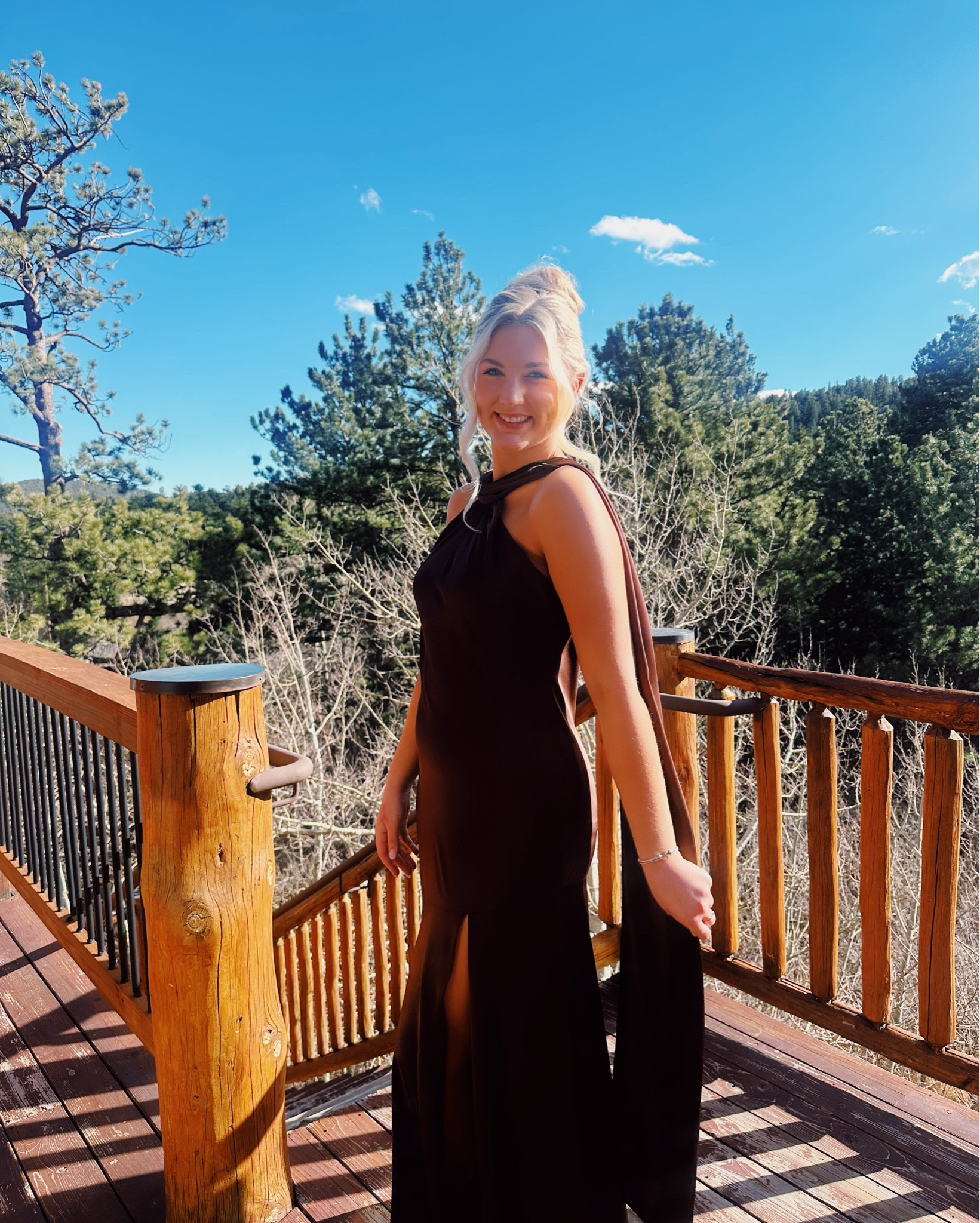 The most stunning chocolate brown bridesmaid dress! It fit true to size and was the perfect length for me at 6’0 tall. Would be gorgeous as a bridesmaid dress or a fall/winter wedding guest dress!🤎✨

Bridesmaid dress, Birdy Grey, chocolate brown bridesmaid dress, maxi dress, dress with  scarf, nude heels, gold jewelry, abby_louanne

#LTKWedding #LTKStyleTip #LTKParties